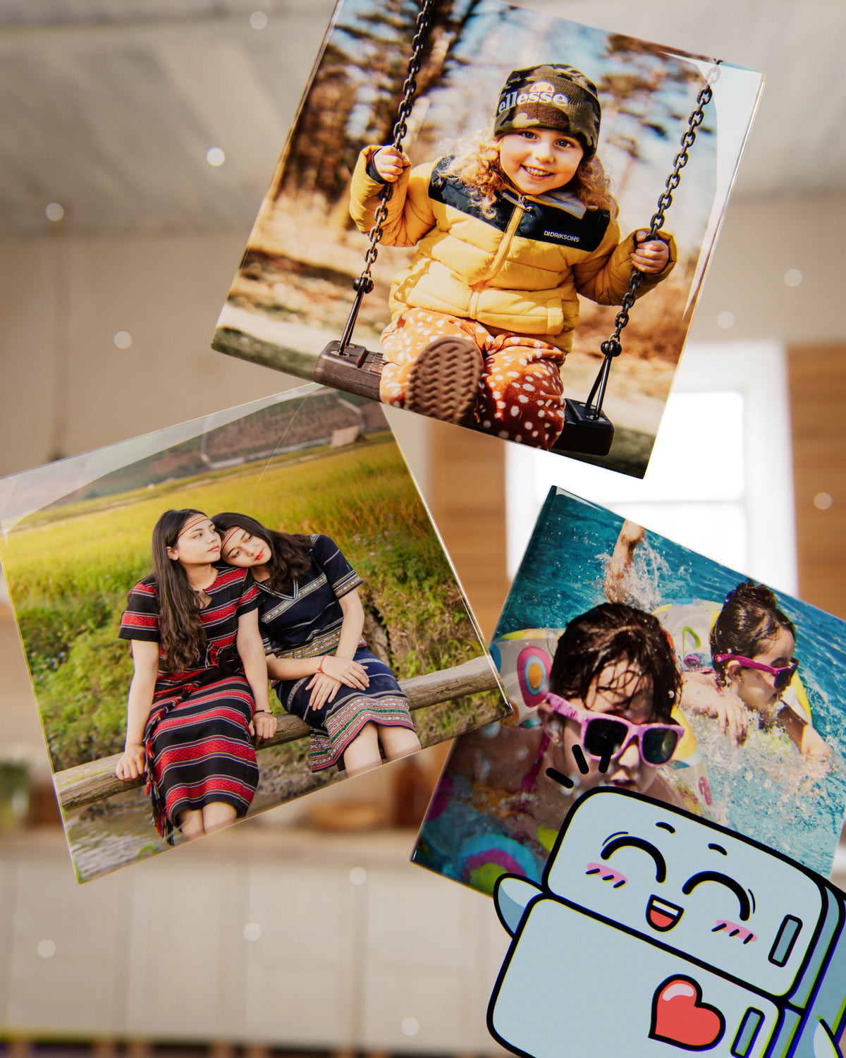 3 personalized magnets