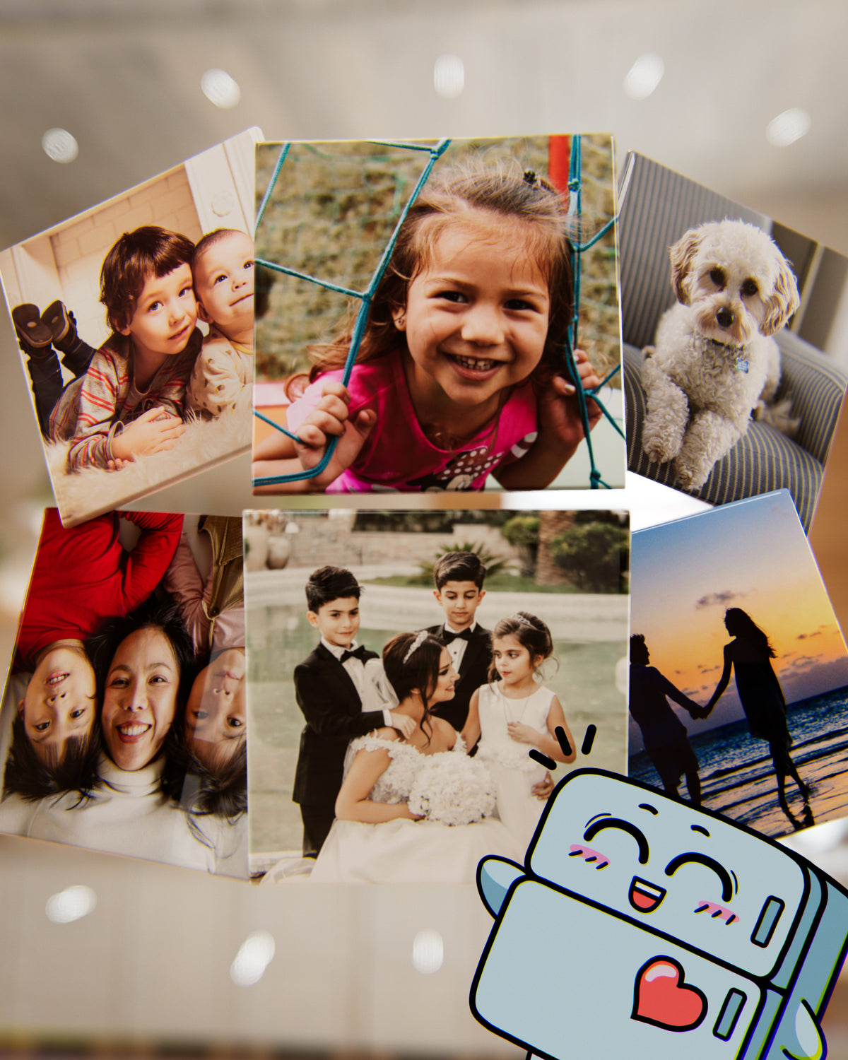 6 personalized magnets