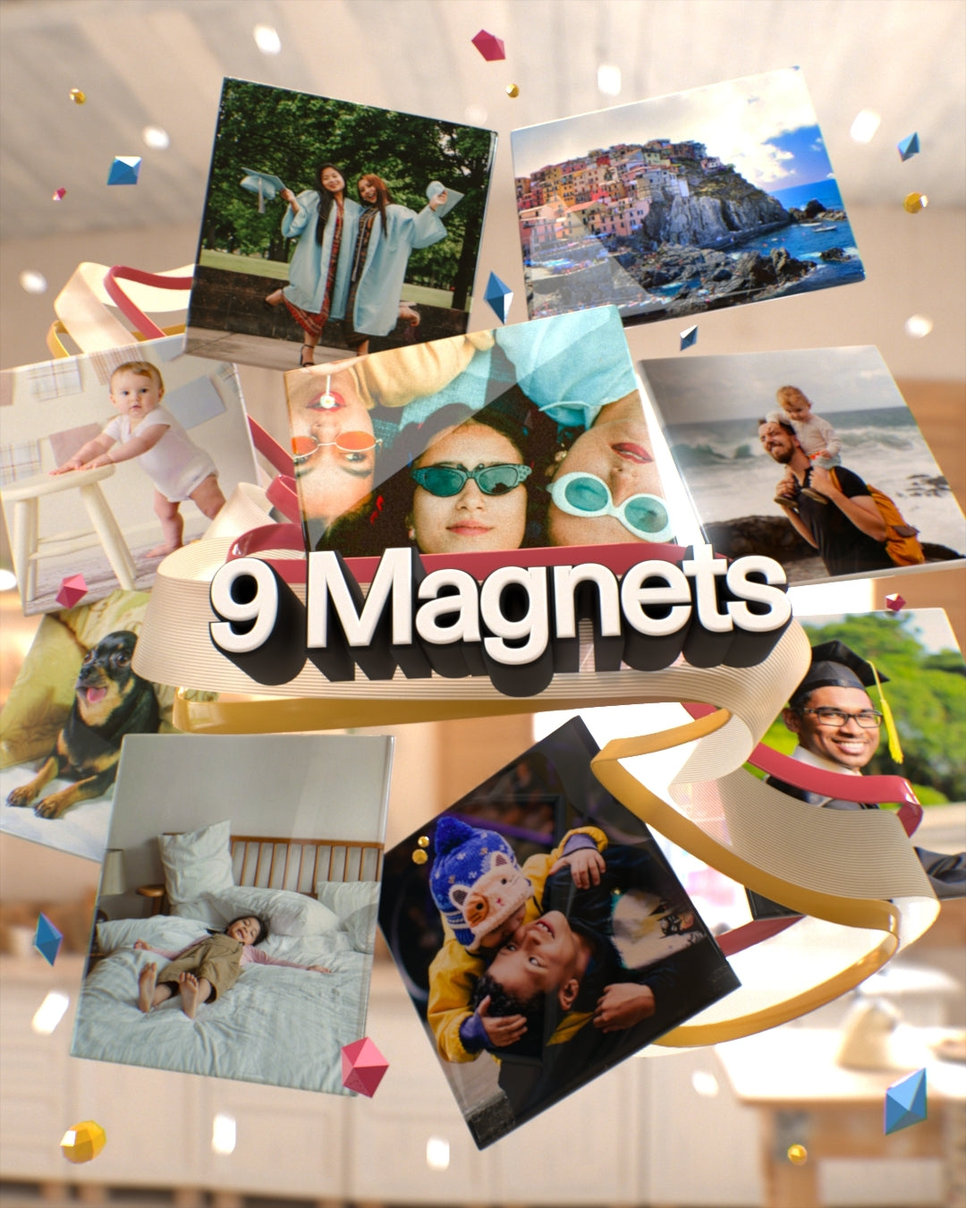 9 personalized magnets